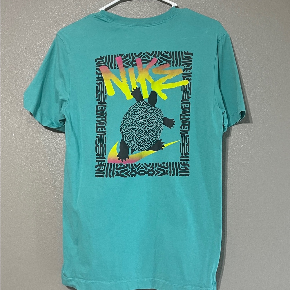 Nike Turquoise Tee with Bold Graphic